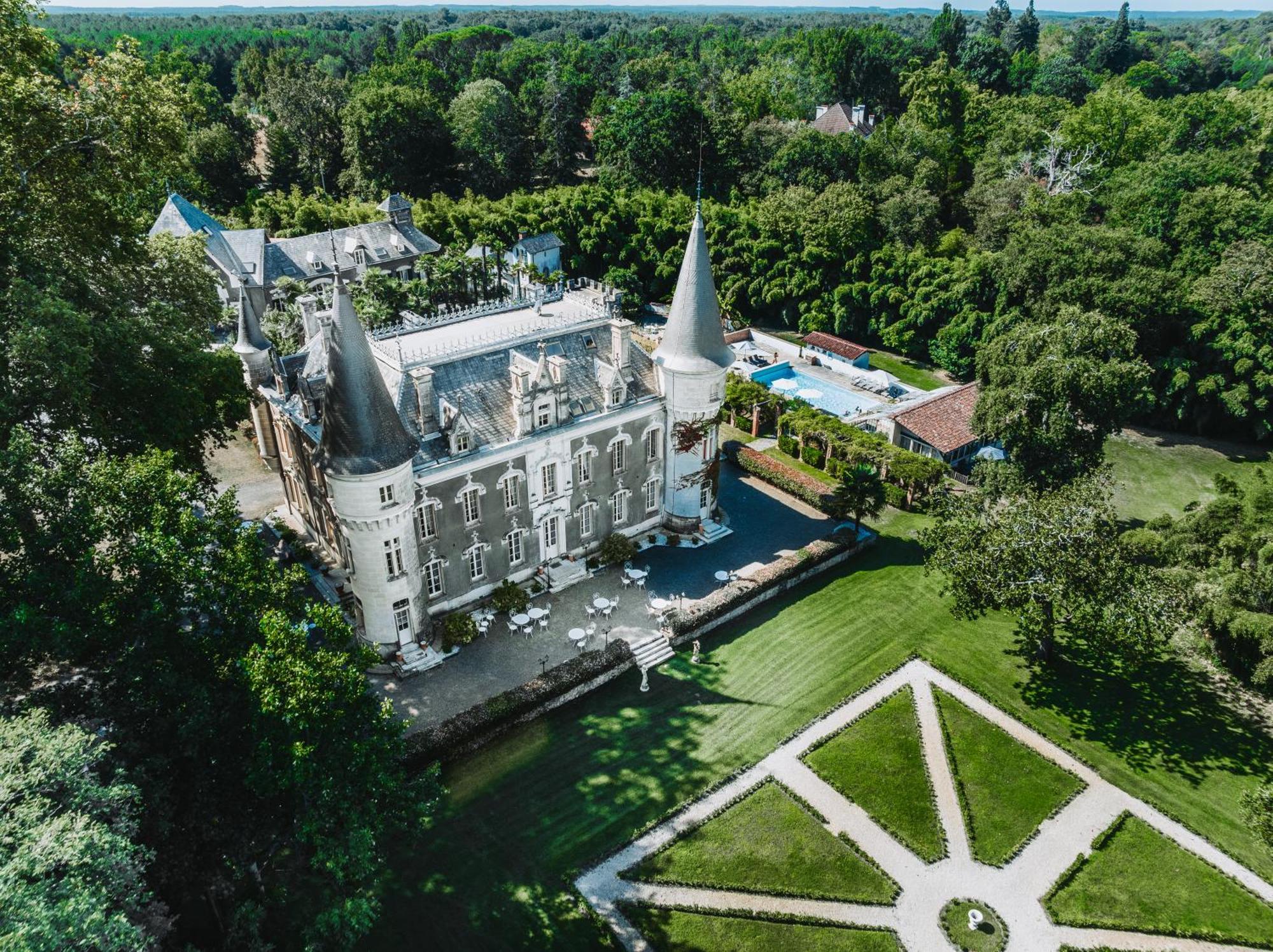Chateau Belle Epoque - Chambres D'Hotes & Gites Linxe Bagian luar foto